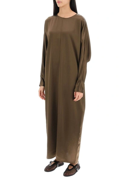 Shop By Malene Birger Odelle Long Dress In Brown