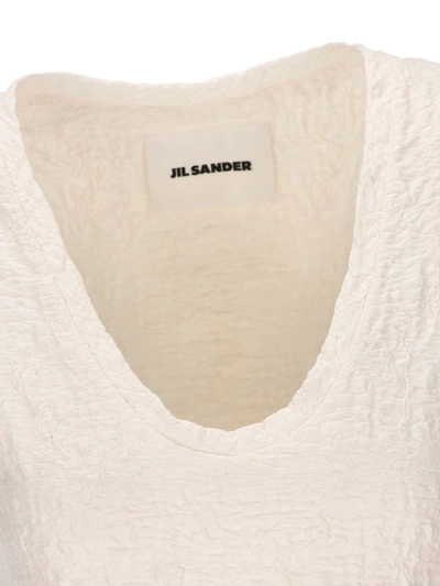 Shop Jil Sander Dresses In Porcelain