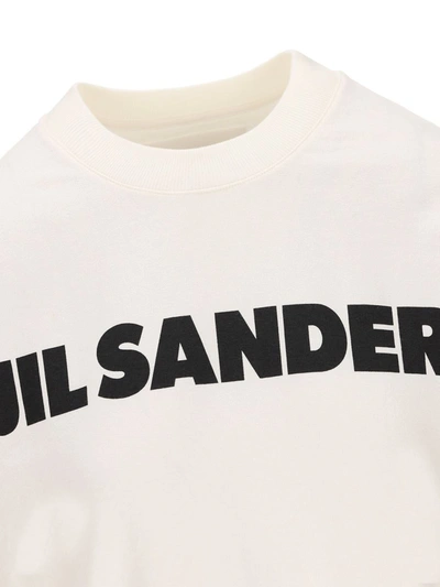 Shop Jil Sander T-shirt And Polo In Porcelain