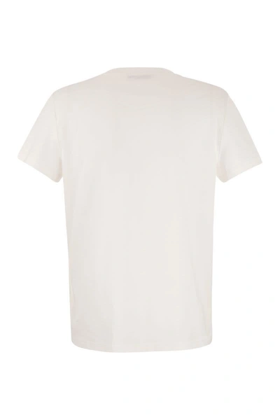 Shop Max Mara Elmo - Short-sleeved T-shirt With Pocket In White