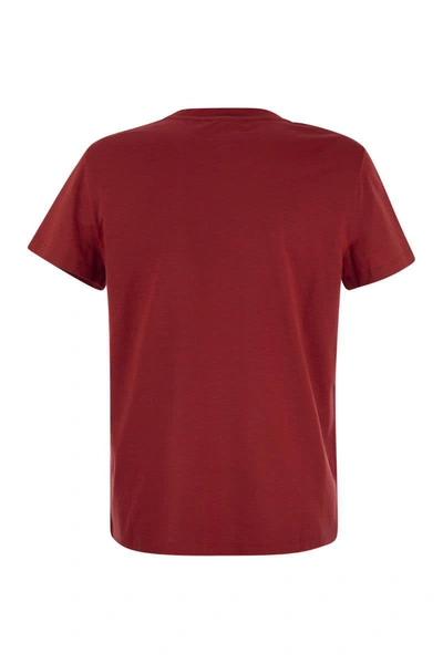 Shop Max Mara Elmo - Short-sleeved T-shirt With Pocket In Red