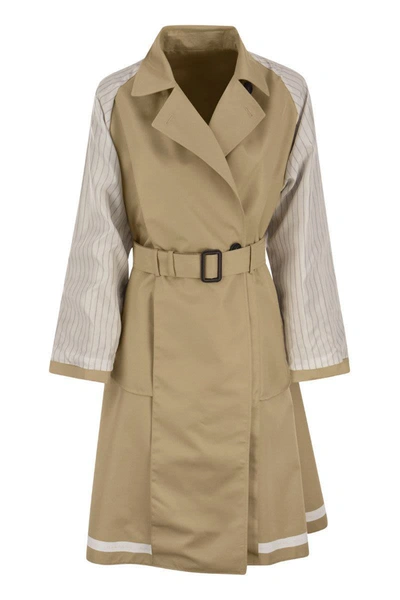 Shop Weekend Max Mara Canasta - Reversible Trench Coat In Honey