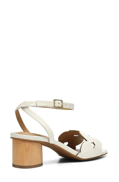 Shop Nydj Gilbert Block Heel Sandal In Off White