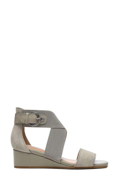 Shop Nydj Callie Wedge Sandal In Feather