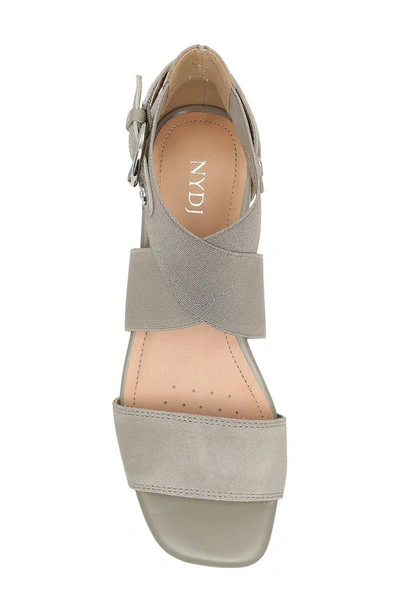 Shop Nydj Callie Wedge Sandal In Feather