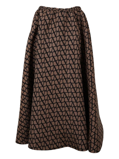 Shop Valentino Skirt Clothing In Brown