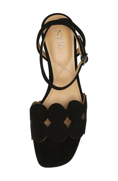 Shop Nydj Gilbert Block Heel Sandal In Black