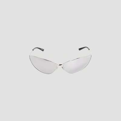 Shop Balenciaga Razor Cat Sunglasses In Black