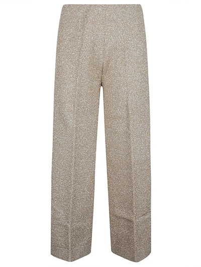 Shop Circus Hotel Viscose Wide Leg Trousers In Golden