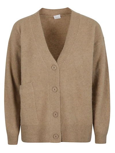 Shop C.t.plage Wool V-necked Cardigan In Camel
