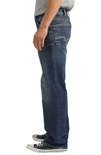 Shop Silver Jeans Co. Gordie Relaxed Stretch Straight Leg Jeans In Indigo