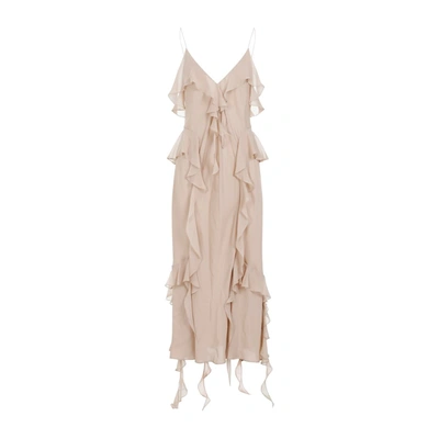 Shop Khaite Pim Dress In Nude & Neutrals