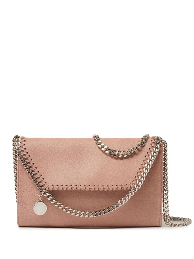 Shop Stella Mccartney Falabella Mini Crossbody Bag In Pink