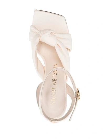 Shop Stuart Weitzman Playa Ankle 100 Sandals Shoes In White