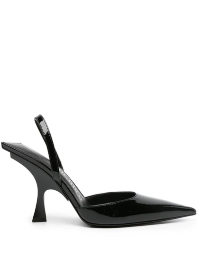 Shop Attico The  Ester Slingback Pumps In Black