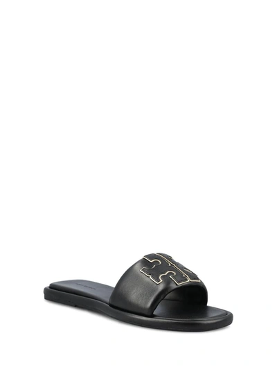 Shop Tory Burch Sandals In Perfect Black/gold