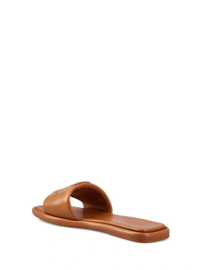 Shop Tory Burch Sandals In Bourbon Honey/gold