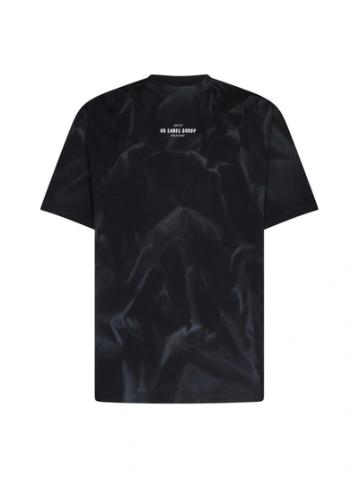 Shop M44 Label Group 44 Label T-shirts And Polos In Black+smoke Effect+44 Smoke