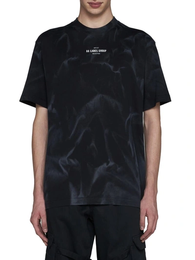 Shop M44 Label Group 44 Label T-shirts And Polos In Black+smoke Effect+44 Smoke