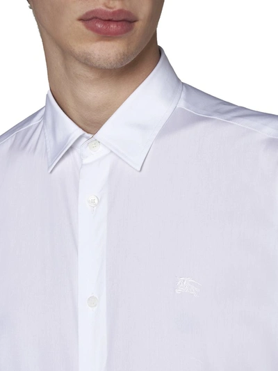 Shop Burberry Shirts In White