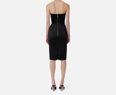 Shop Elisabetta Franchi Dress In Black
