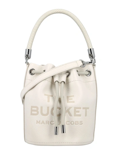 Shop Marc Jacobs The Bucket Bag In Cotton Silver