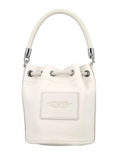 Shop Marc Jacobs The Bucket Bag In Cotton Silver