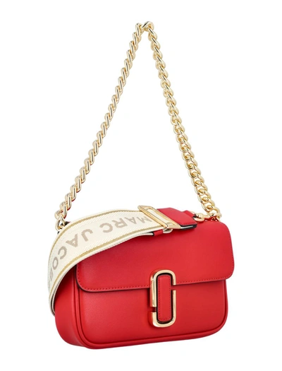 Shop Marc Jacobs The J Shoulder Bag In True Red