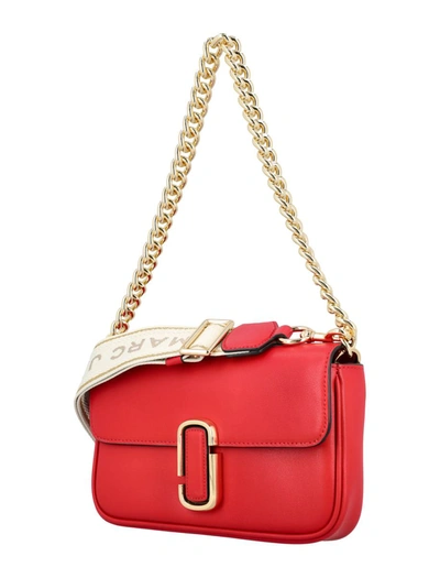 Shop Marc Jacobs The J Shoulder Bag In True Red