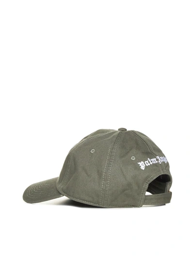 Shop Palm Angels Hats In Military White