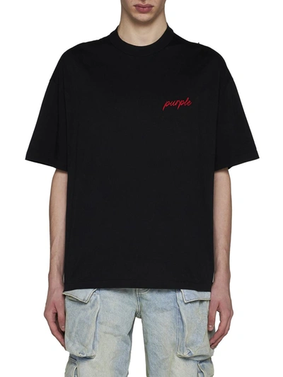 Shop Purple Brand T-shirts And Polos In Black