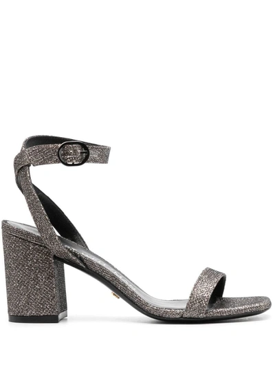 Shop Stuart Weitzman Nearlybare Sandals Shoes In Grey