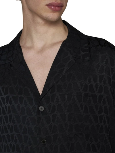 Shop Valentino Shirts In Black