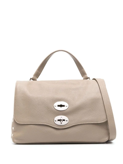 Shop Zanellato Postina S Daily Leather Handbag In Grey
