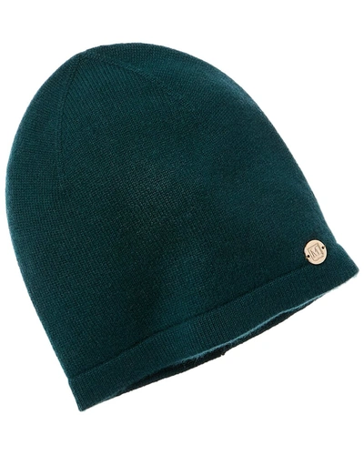 Shop Bruno Magli Jersey Slouch Cashmere Hat In Green