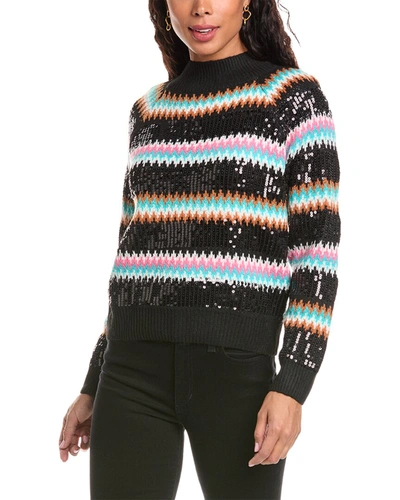 Shop Anna Kay Sequin Sweater In Black