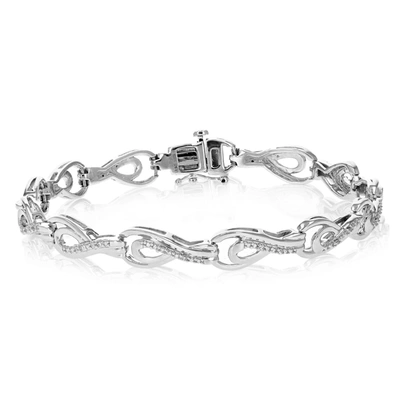 Vir Jewels 1/5 Cttw Lab Created Diamond Tennis Bracelet Sterling Silver Prong 8.5 Inch In Silver