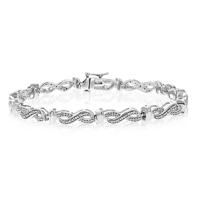 Vir Jewels 1/8 Cttw Lab Created Diamond Tennis Bracelet 925 Sterling Silver Prong 7 Inch In Silver