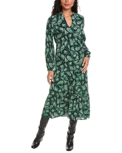 Shop Anna Kay Tiered Midi Dress In Green