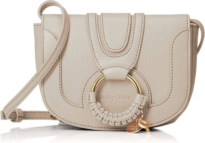 Shop See By Chloé Hana Mini Saddle Bag In Cement Beige In Multi