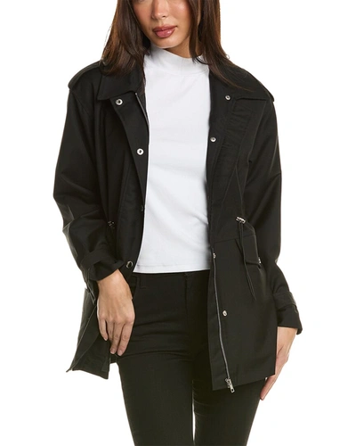 Shop Pascale La Mode Drawcord Jacket In Black