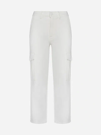 Shop 7 For All Mankind Cargo Logan Jeans In White