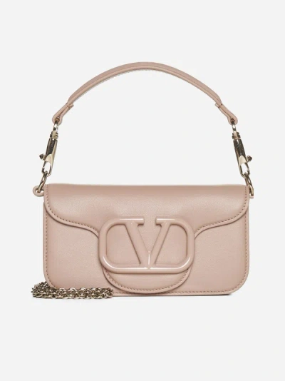 Shop Valentino Loco' Leather Small Bag In Rose Cannelle