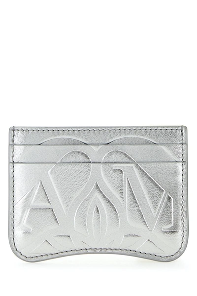 Shop Alexander Mcqueen Wallets In Lightsilver