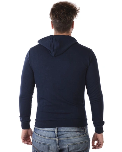 Shop Ea7 Emporio Armani Sweatshirt Hoodie In Blue