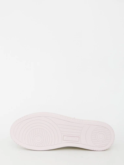 Autry Sneakers Medalist Low In Pelle Bicolore Bianco E Rosa In White