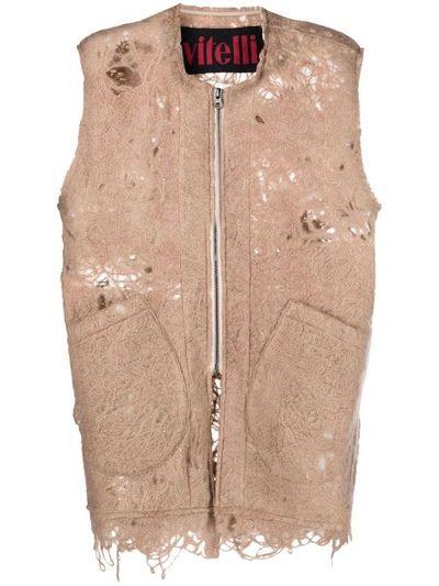 Shop Vitelli Doomboh Vest Clothing In M7 Ecru