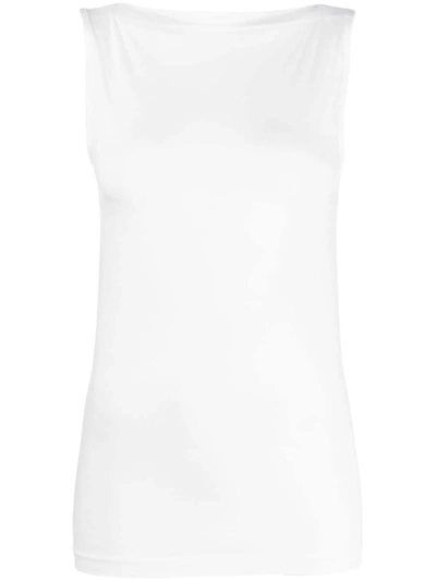 Shop Wolford Aurora Sleeveless Top In White