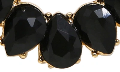 Shop Ettika Crystal Hoop Earrings In Black