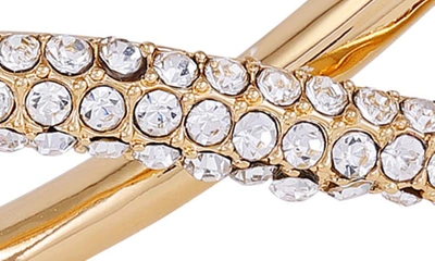 Shop Vince Camuto Crystal Twist Cuff Bracelet In Gold
